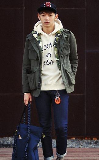 偏韓式風(fēng)格的冬季穿衣打扮